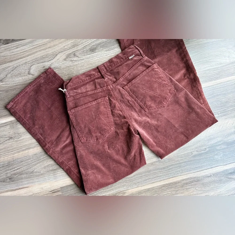 Mother Corduroy Mid Rise The Maven Ankle Pants‎ Hopscotch Aztec Brown NWT